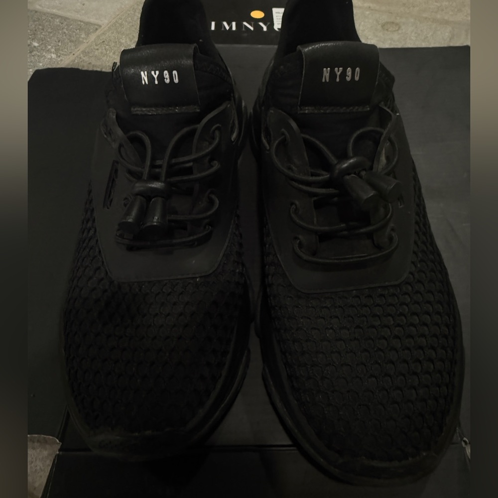 Steve Madden NY90 All-Black Knit Sneakers